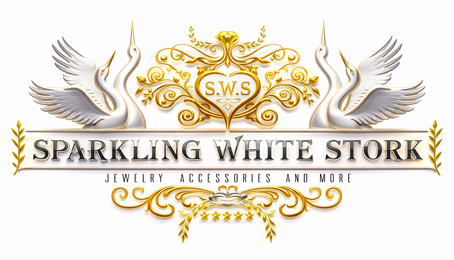 Sparkling White Stork